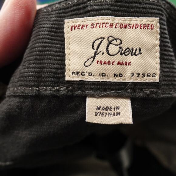 J CREW STYLE 284 GREY CORDUROY CHINO PANTS MENS SIZE 32X30 - Picture 6 of 8